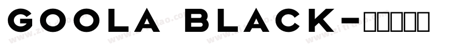 Goola Black字体转换
